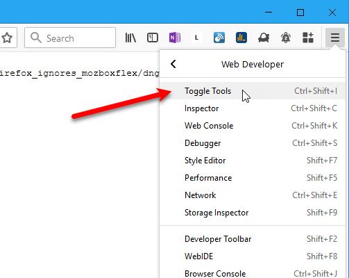 The Developer Tools panel opens at the bottom of the browser window.