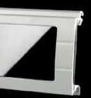 Seceuro Range CD800 Built On Product Overview Description Seceuro CD800 Built On, CD800 is a Single skin extruded aluminium slat, with a polycarbonate insert to offer a partial vision section to the
