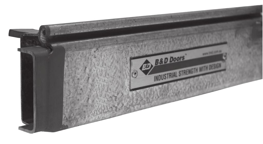 Box section bottom rail standard for over 7000mm (w) for added strength and security. Box section bottom available on all doors as an option.