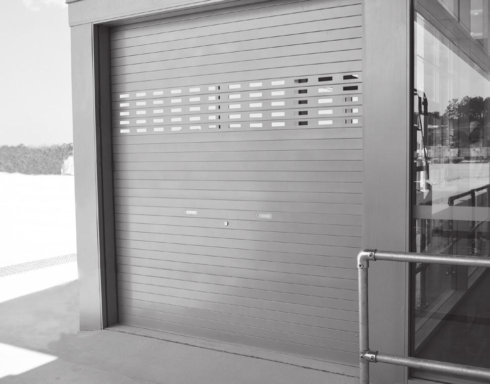 Series 65 industrial type aluminium shutter features Ideal for shopping centre shopfronts, storage rooms, arcades, sporting complexes, clubs and bars. High level of security.