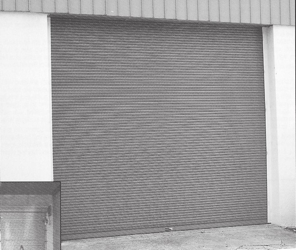 8/50GS industrial slat type shutter features A special steel van shutter model comes complete with centre-controlled key locking.