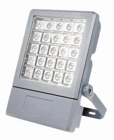 Control Gear: Electronic - integrated LED driver Housing: Die-cast aluminium Finish: Grey, RAL9007 Protection: IP65 and IK08 FloodLED is a versatile range of LED-based floodlights suited for