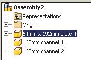 Note the grounded symbol is removed in the Model tree. 3. In the Assembly panel, select the Constrain command by left-mouse-clicking once on the icon. 4.