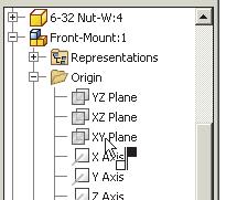 In the Place Constraint dialog box, confirm the constraint Type is set to the Mate constraint. 6.