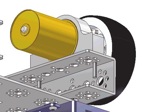On your own, use the left-mouse-button and rotate the two copies of the Motor-Wheel subassembly