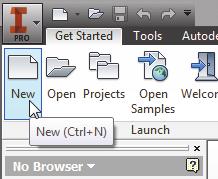 The Autodesk Inventor main window will appear on the screen. 2.