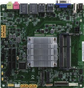 10 Industrial Motherboards EMB-APL1 Mini-ITX Embedded Motherboard with Intel N3350(DC)/N4200(QC)/E3930(DC) Processor LVDS @ top edp @ bottom M.2 E-key DDR3L SODIMM x 2 AUX 12~24V DC SATA 6.