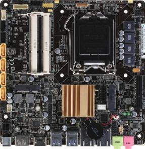 10 Industrial Motherboards EMB-Q87A Thin Mini-ITX Embedded Motherboard with 4th Generation Intel Core i Series Processor, 12~24V DC Wide Range Power Input DIO LVDS COM x 2 SATA 6.