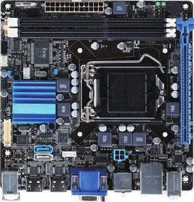 10 Industrial Motherboards EMB-B75B Mini-ITX Embedded Motherboard with 2nd/3rd Generation Intel Core i7/i5/i3 Processor ATX RS-232 USB 2.
