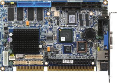 13 Half-Size SBCs - ISA HSB-800I ISA Half-Size SBC with AMD Geode LX800 Processor Onboard 128 MB Memory IDE CompactFlash (Back) Floppy COM USB2.