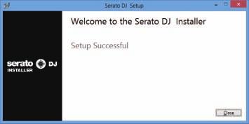 If the following screen appears, drag and drop the [Serato DJ] icon on the [pplications] folder icon.