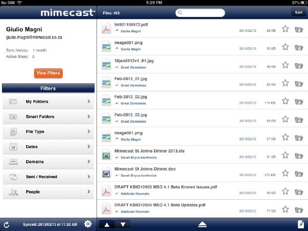 Mimefiles Mimefiles is an application (app) for Apple ipad devices that syncs files and attachments from messages within user s personal email Archive.