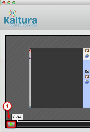 Once you have stopped the recording, a Kaltura window will appear and you can preview