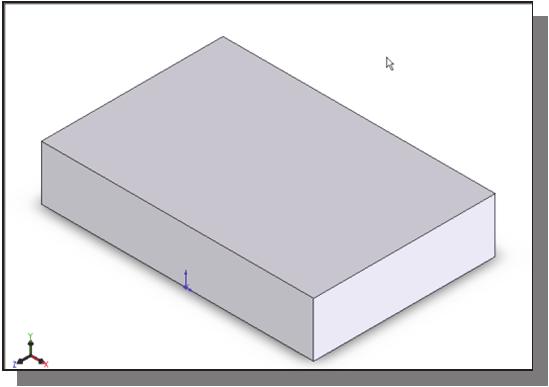 Constructive Solid Geometry Concepts 3-13 Completing the Base Solid Feature In the Extrude PropertyManager panel, enter 15