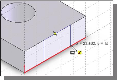 Constructive Solid Geometry Concepts 3-23 Creating a Rectangular Extruded Cut