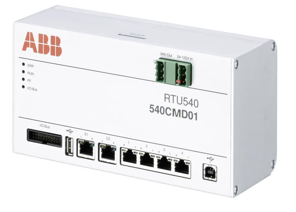 DIN rail housing. The essential tasks are: Managing and controlling of the RTU520 I/O modules via the serial I/O bus Reading Process events from the input modules. Send commands to the output modules.