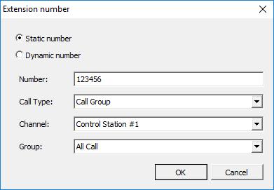 Telephony Configuration Call to external number Select the mode for handling incoming calls made from unregistered subscribers.
