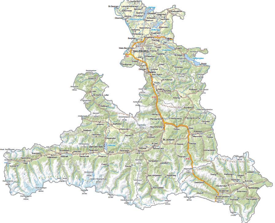 Floating Car Data Testbed Salzburg Province of Salzburg Area: 7.154 km 2 Population: 530.000 140 km motorways 1.