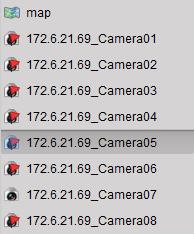 After being added as a hot spot, the camera icon in the camera list change to. 4) Drag the camera icon to certain location on the map.