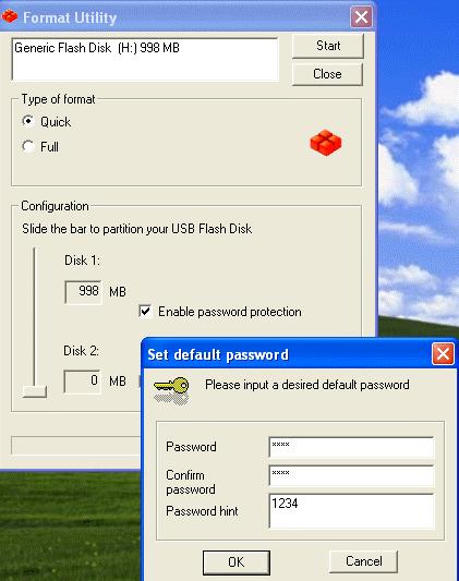 3. Set default password window will appear and require you to enter the