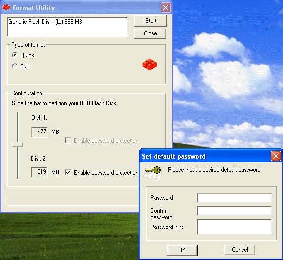 2. Set default password window will appear and require you to enter the