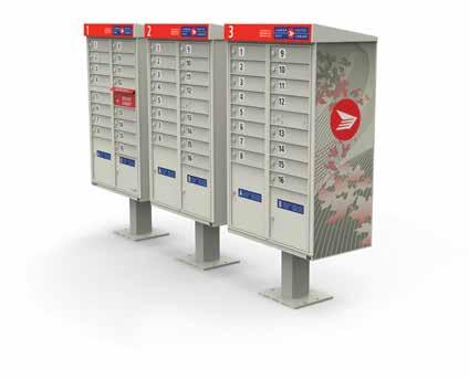 Designed for security and safety The new community mailboxes are designed for safety and security.
