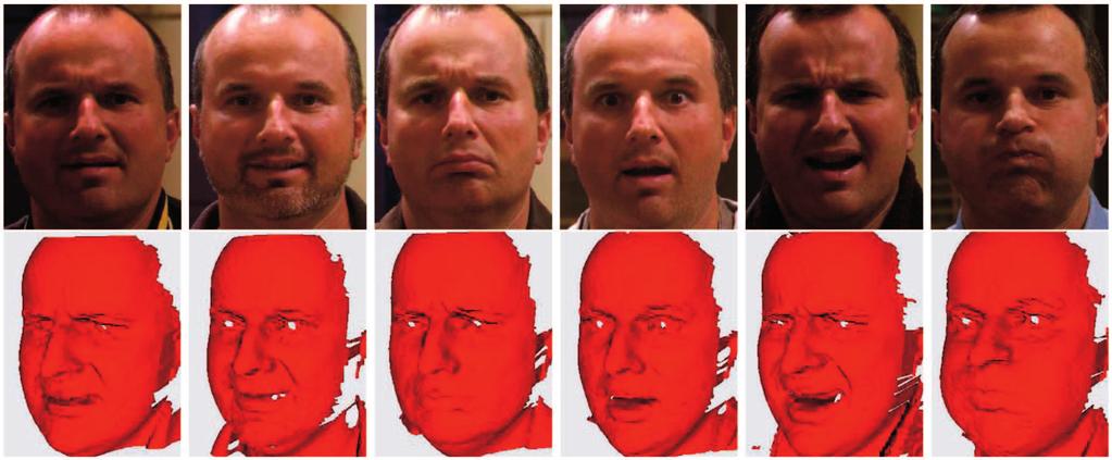 2 IEEE TRANSACTIONS ON PATTERN ANALYSIS AND MACHINE INTELLIGENCE, VOL. 28, NO. 10, OCTOBER 2006 Fig. 1. Example images in 2D and 3D with different facial expressions.