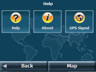 Selecting "Map Manager" from the Main Menu enables selecting a map, free map browsing, defining default settings, starting a demo and activating "Pedestrian Mode" or "Off Road Navigation".