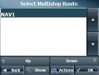 Define a name for the route (for example Nav1) and press Save.