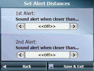 For each group up to two alerts can be defined.