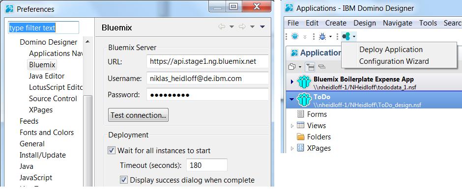 Bluemix and multiple application instances can be