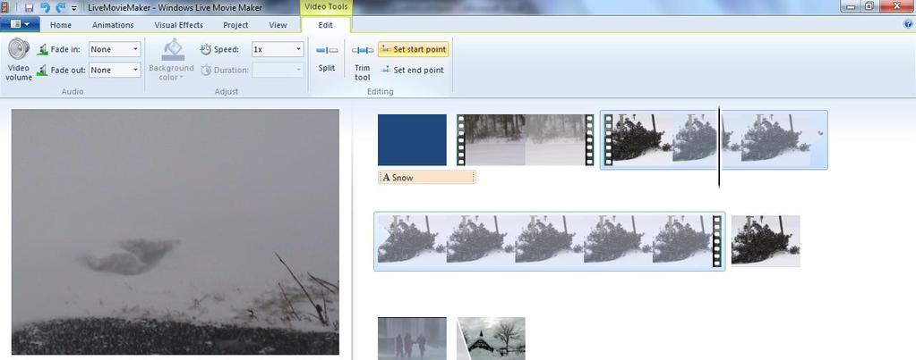 12 Cropping Inserted Video Clips There are times when the entire clip is not necessary.