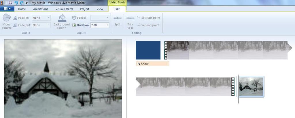 8 Viewing Image Properties Select the image and click the Edit tab. The image s duration appears and can be adjusted from there.