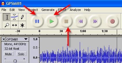 Edit your audio file in Audacity Highlight the