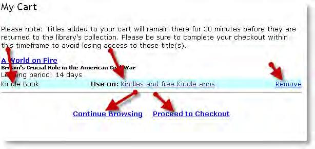 The search box, indicated by the red arrow, will allow you to focus your search on ebooks.