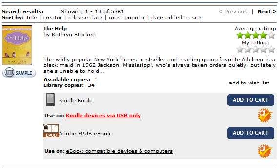 Part 3: Step A: Ebook Checkout Once you have browsed the available books and settled on one you want to borrow, click