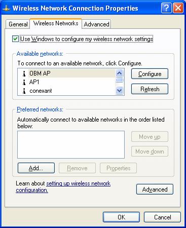 Uncheck Use Windows to configure my wireless network settings to enable the utility for the