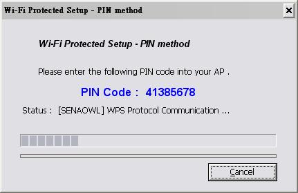 Enter generated PIN code in AP your
