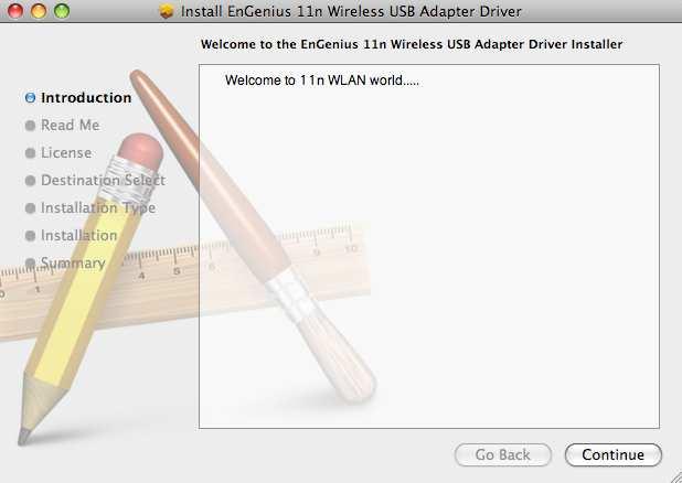 3. Installation for Mac OS 3.1. Installing the Drivers Follow the steps below in order to install the USB adapter drivers: 1. Insert the CD that was provided to you in this package.