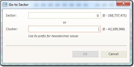 Figure 40: Go to Offset dialog You can use both decimal and hexadecimal values, preceding hexadecimal values with 0x. For example, to specify location 512 as a hexadecimal number, enter 0x2.