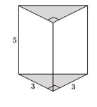 4) a. Calculate the volume of this triangular prism: b.