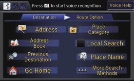 Voice Control Operation Voice Portal Screen a Press and release the d (Talk) button on the top screen of any mode. The system prompts you to say a voice command and gives examples.
