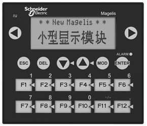 Operation Entry customization Control customization All Magelis terminals have the same user interface: b A configurable touch screen, on XBT RT only ( touch-sensitive mode) b service keys (, )