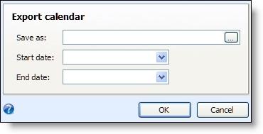 ORGANIZATION CALENDAR 76 4. In the Start date and End date fields, select the duration of the item.
