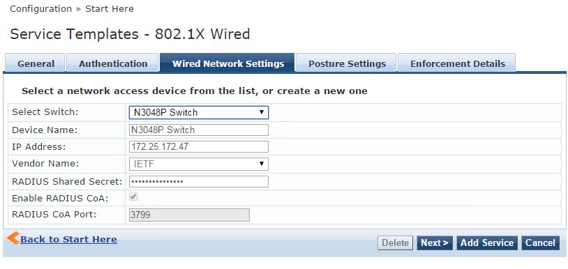 802.1X Wired Wired Network Settings Tab 7.