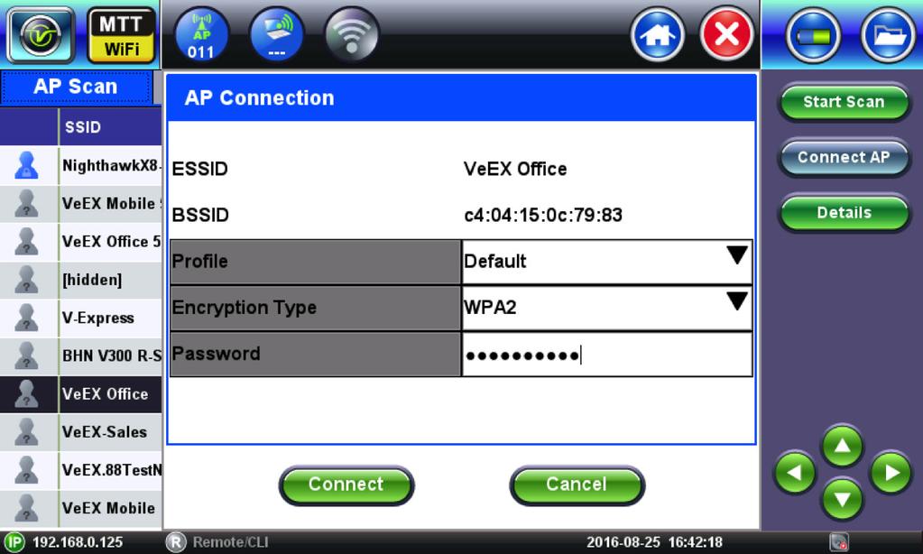 Connectivity Testing To ensure that network connectivity is available, the Air Expert emulates a client and connects to an AP with customer credentials.