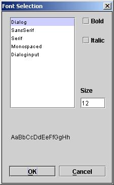 3.11.4 Font Selection Views also provide flexible font settings that can be changed through Font dialog.