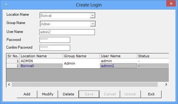 3.1.Adding Group: Click on add button, enter new Group name in Group name text box, Tick or Untick as the case may be against the form, After finishing the selection click on Save button. 3.2.