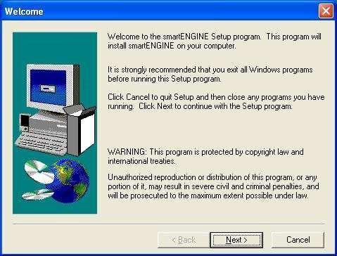 Installation of smartengine Minimum Requirements of Computer:- 1 Platform 2 PC Hardware PIII and above, 128 MB RAM WINDOWS 2000 Professional\XP. Windows 98 will require extra utility (MDAC).