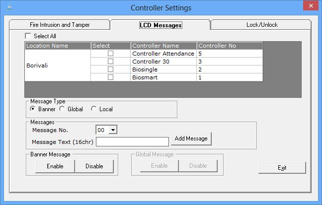 19.3.LCD Messages: This feature is used to set the messages to be displayed on the LCD of the controller. There are three types of messages that can be set to display on the controller.